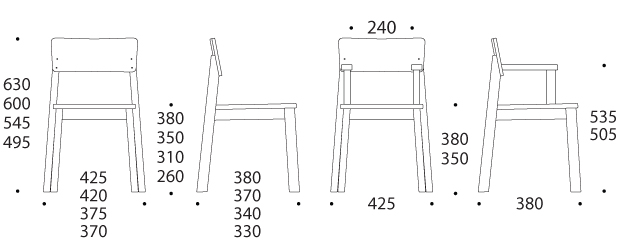 Chair 12 mini dimensions